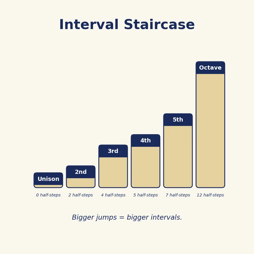 Modul 10: Gehörbildung — Module 10 Interval Stairs