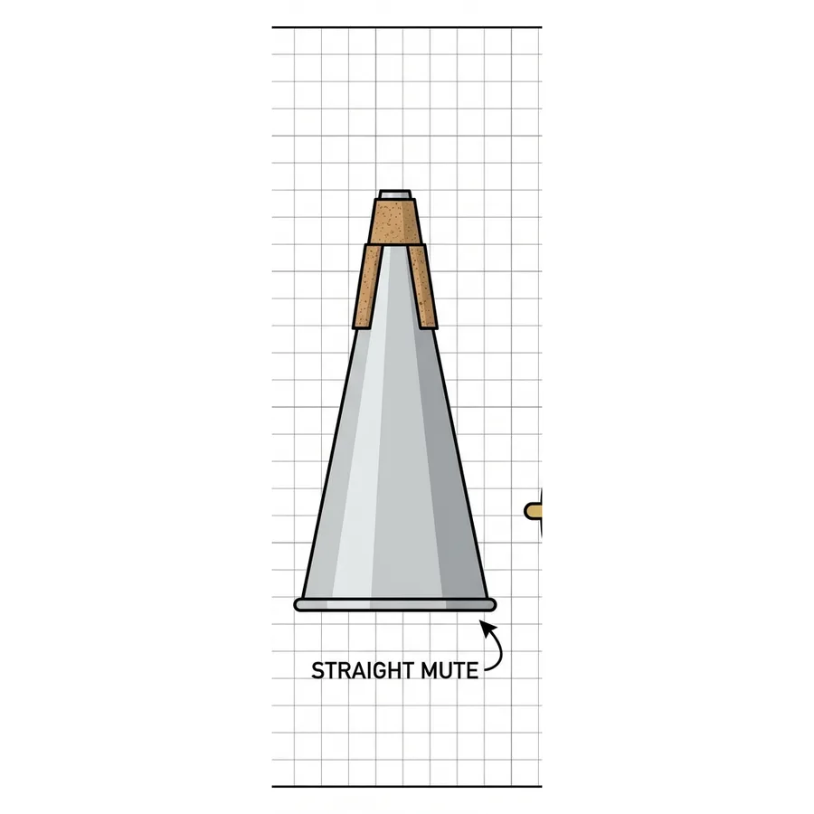 Modul 17: Dämpfer und Klangfarbe — Module 17 Straight Mute Icon