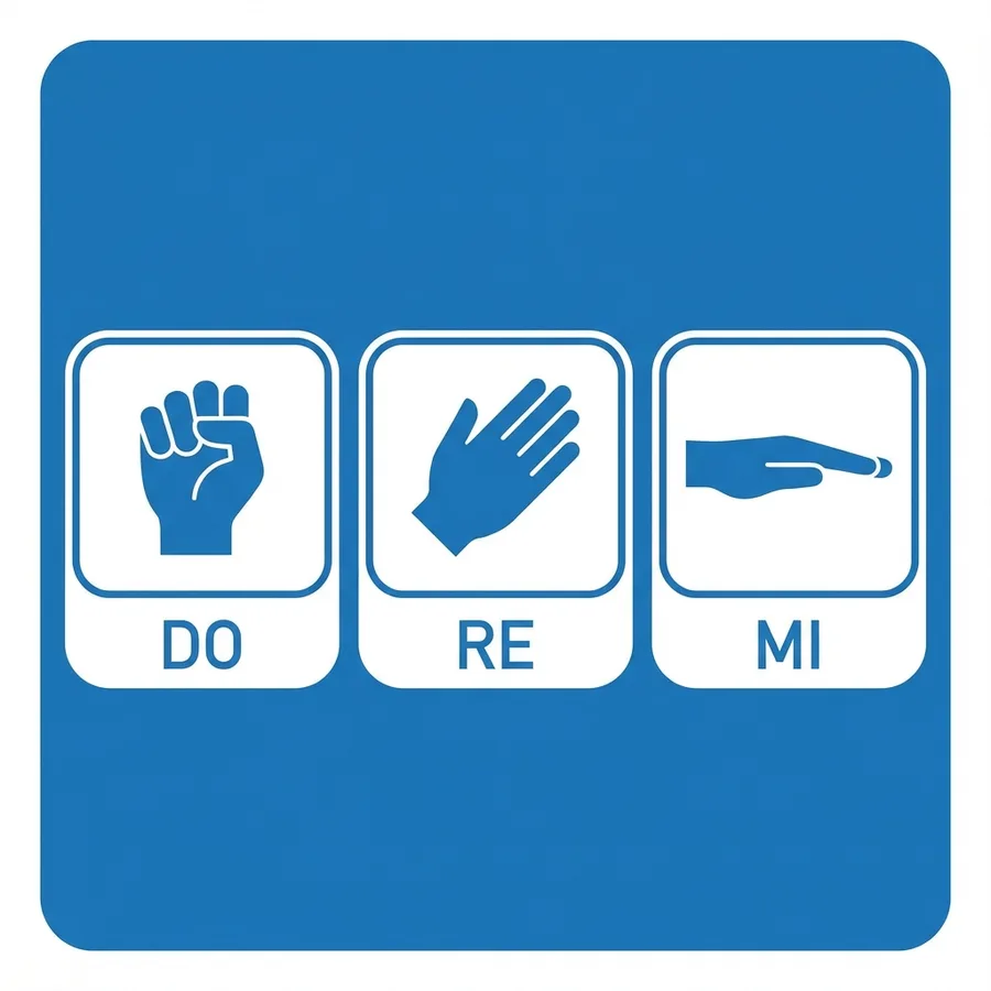 Modulo 20: Il dizionario melodico — Module 20 Solfege Hand Signs