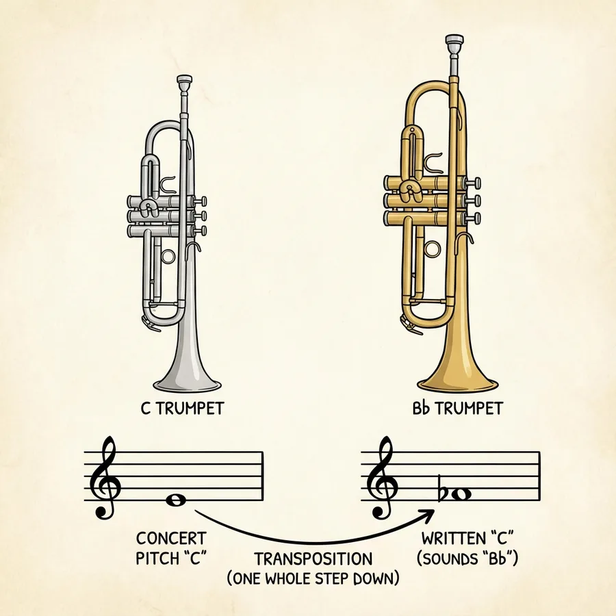 Modul 24: Transponierstrategien — Module 24 C Trumpet Vs Bb