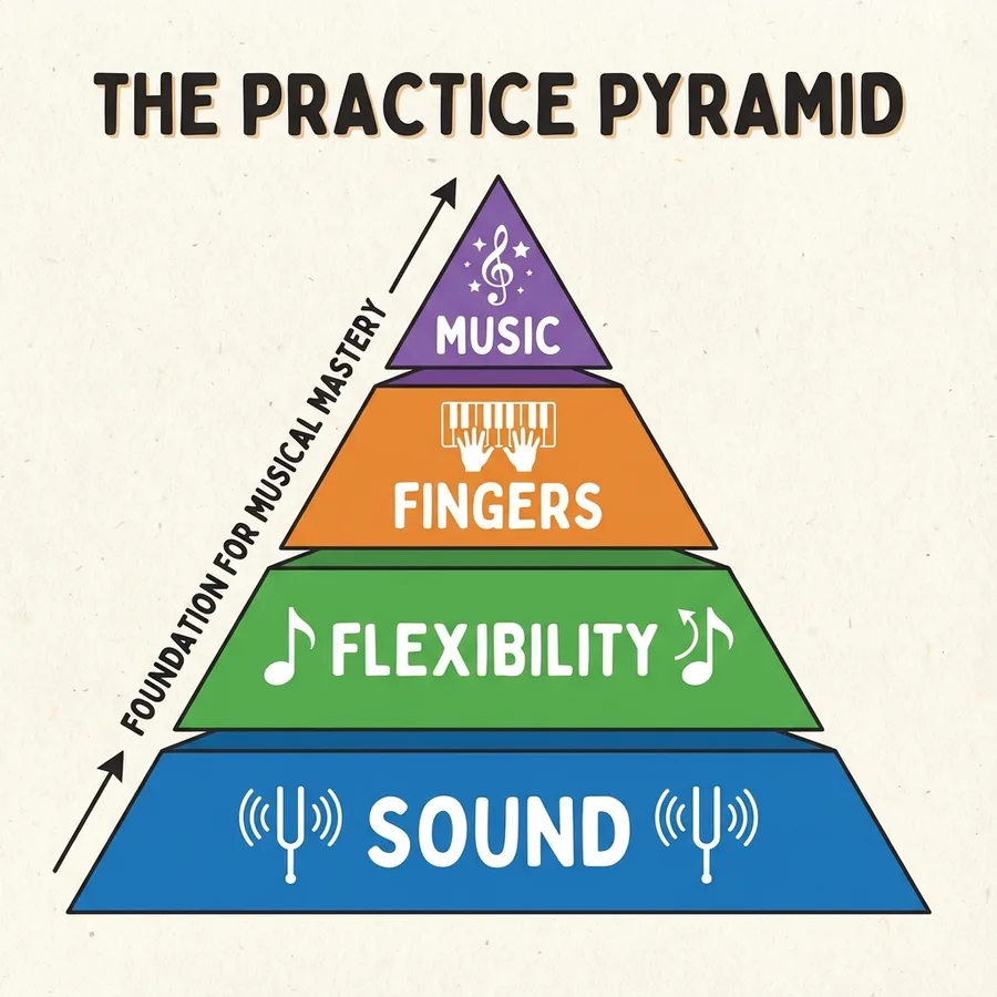 Modulo 30: La routine del maestro — Module 30 Practice Pyramid
